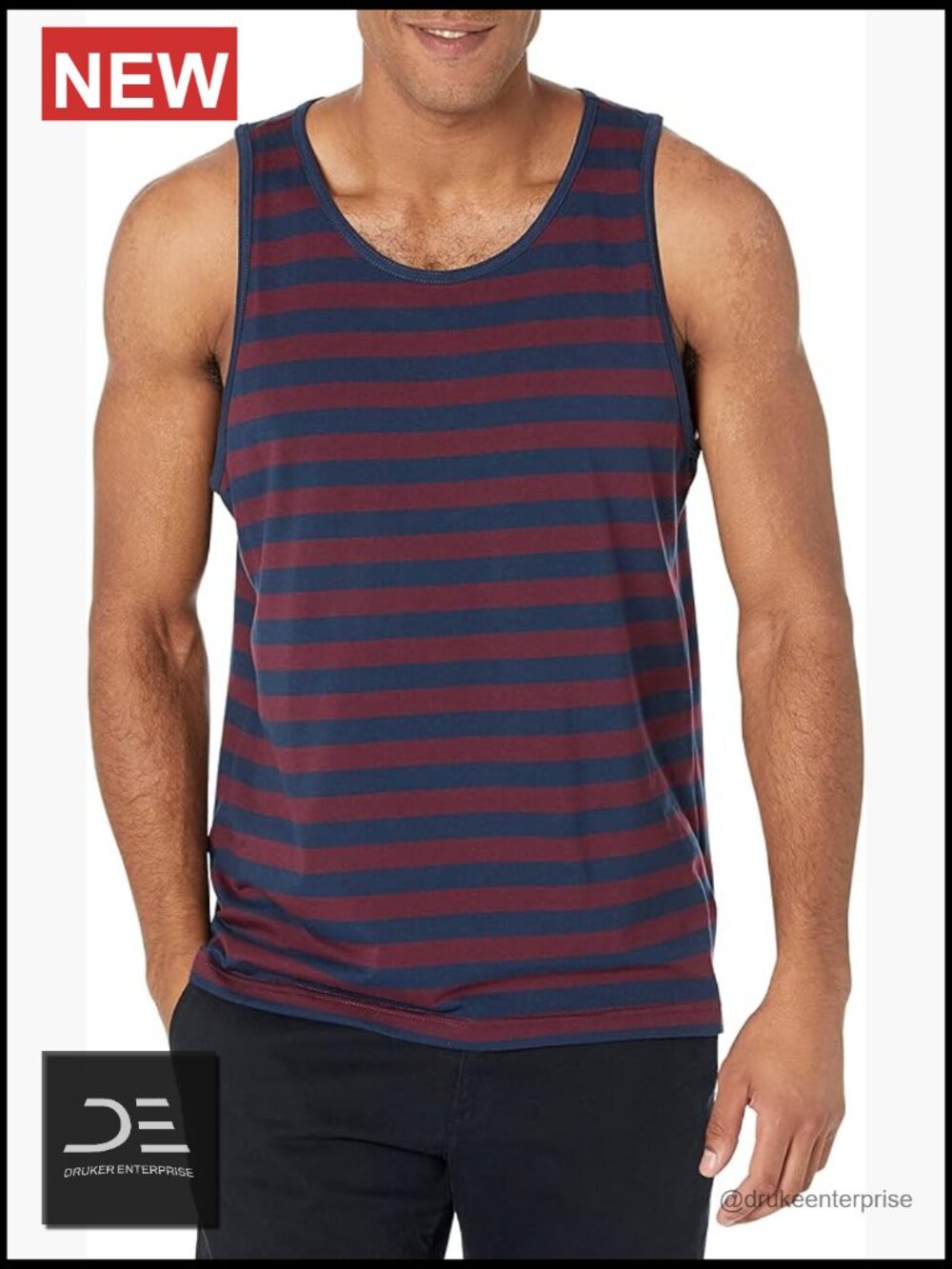 Men's Regular-Fit Sleeveless Cotton Tank Top Undershirt